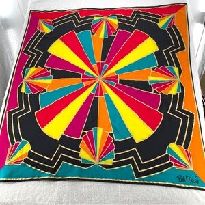 Bob Mackie Wearable Art Silk Scarf